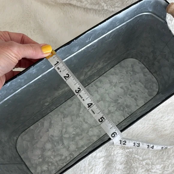 White Farmers Market Metal Bin - Picture 9 of 12